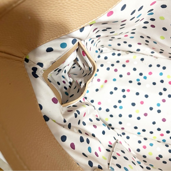 Thirty One Jewell Setter Tote / Shoulder Bag Cork Metallic Accents Faux Leather - Picture 12 of 16